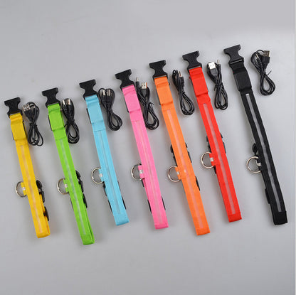 Nylon LED Dog Luminous Collar