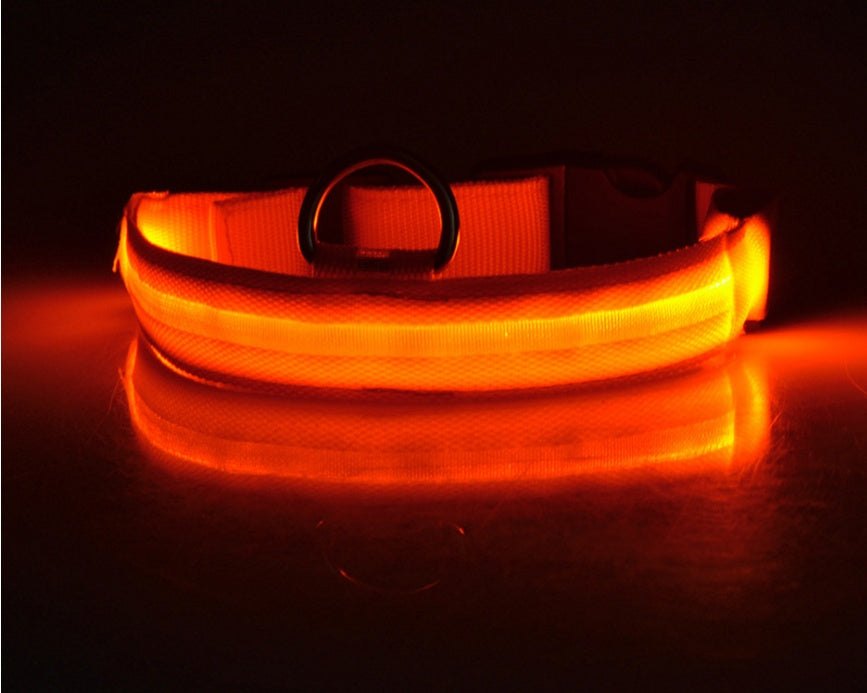 Nylon LED Dog Luminous Collar