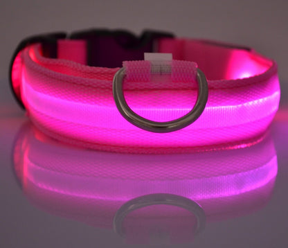 Nylon LED Dog Luminous Collar