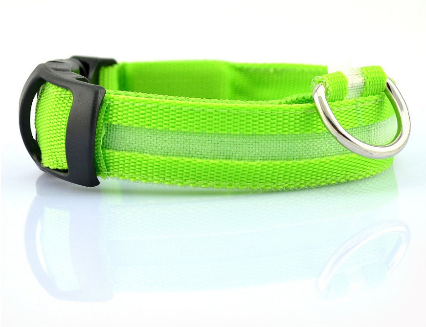 Nylon LED Dog Luminous Collar