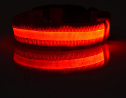 Nylon LED Dog Luminous Collar