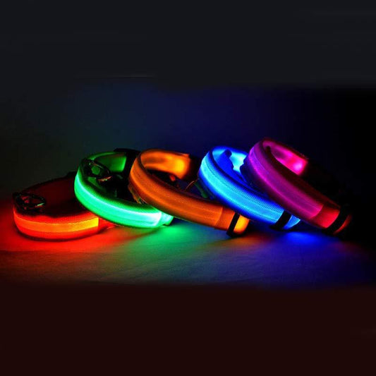 Nylon LED Dog Luminous Collar