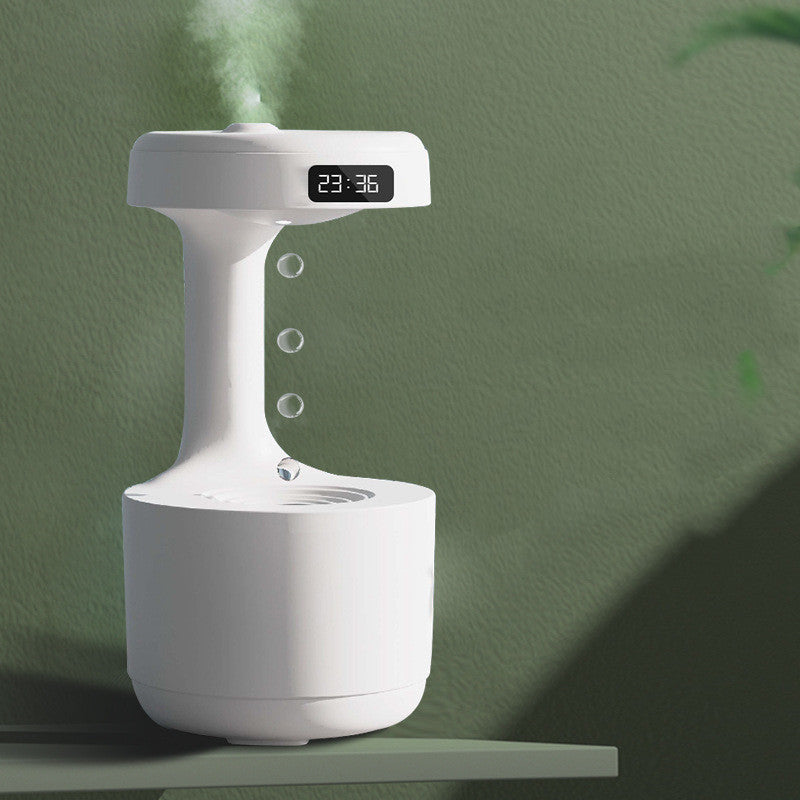 Anti-Gravity Humidifier With Clock