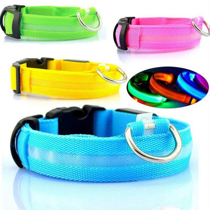 Nylon LED Dog Luminous Collar