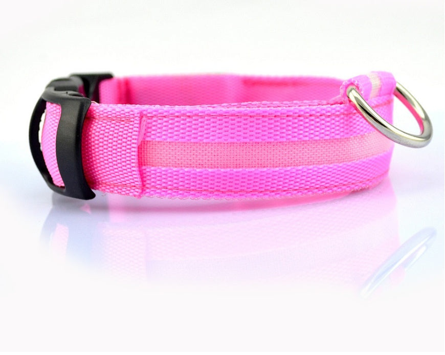 Nylon LED Dog Luminous Collar