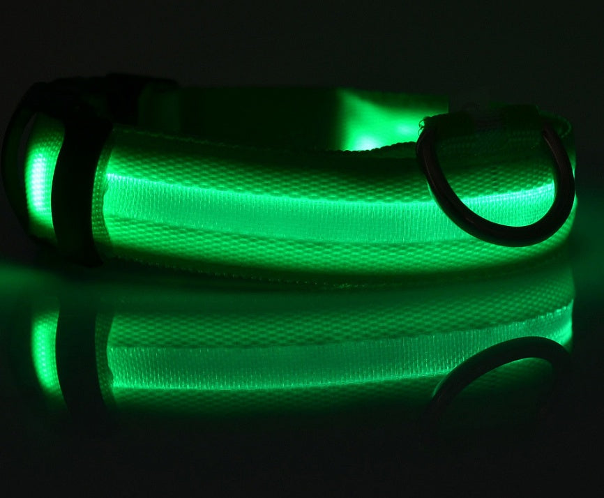 Nylon LED Dog Luminous Collar