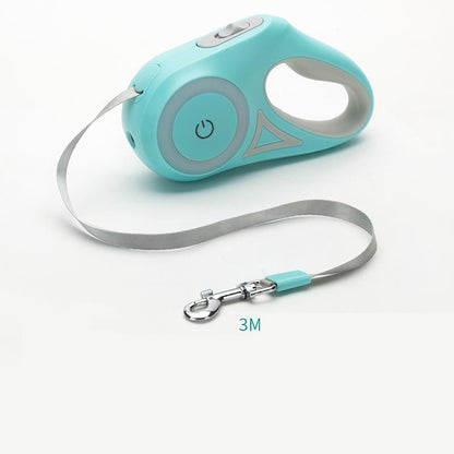 Dog Retractable Leash And Dog Collar