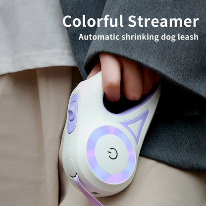 Dog Retractable Leash And Dog Collar